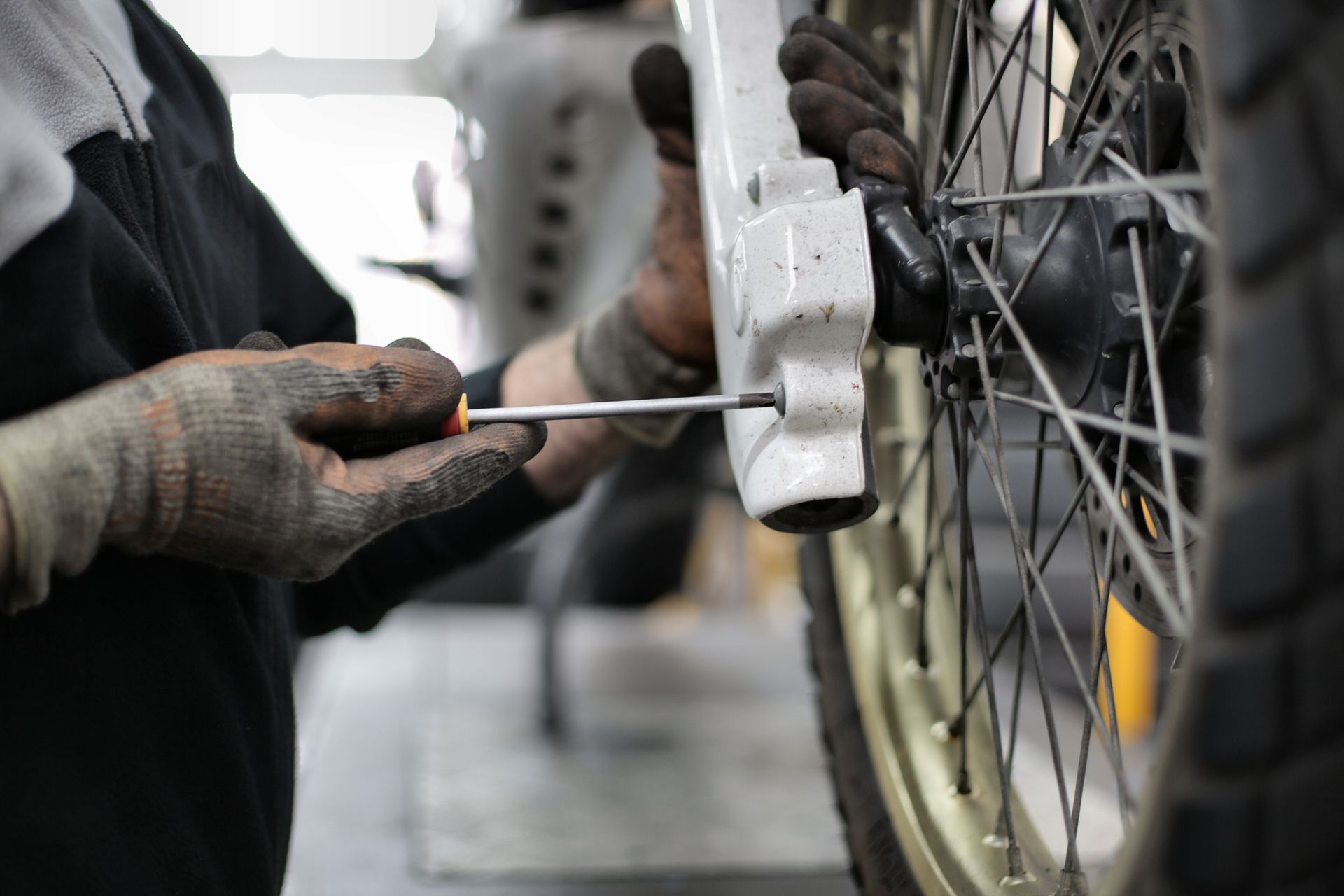 Professional auto service bay with certified technician